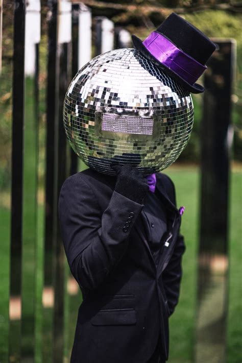 disco ball suit|disco ball head.